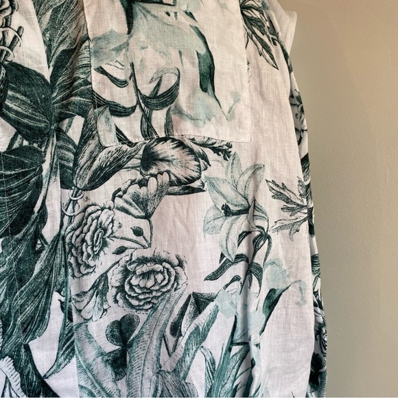 Core Life linen blouse hidden button front medium - Picture 10 of 11